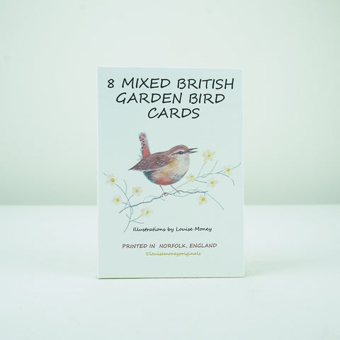 Louise Money Mixed British Garden Bird Cards and Envelopes