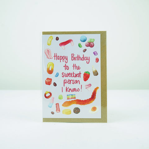 Katie Tinkler Sweetest Person Birthday Card