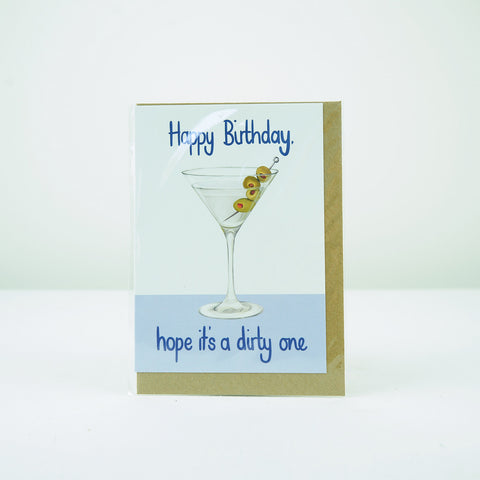 Katie Tinkler Dirty Martini Birthday Card