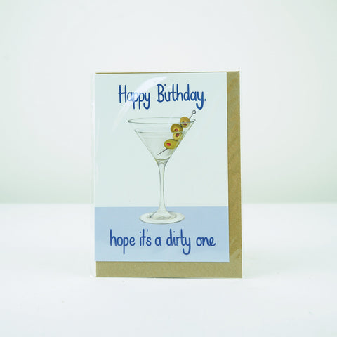 Katie Tinkler Dirty Martini Birthday Card