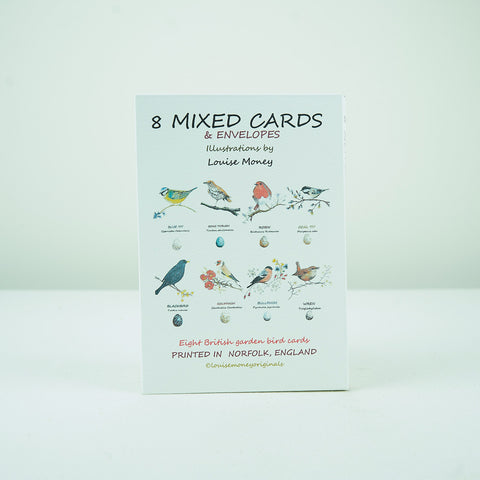 Louise Money Mixed British Garden Bird Cards and Envelopes