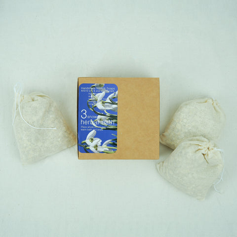 Handmade Norfolk Soaps - Snowdrop Herbal Bath Sachets