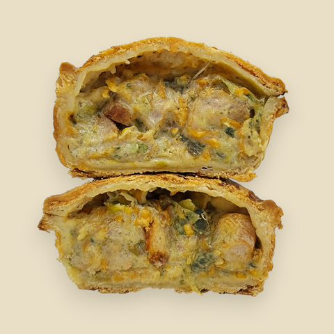 Sausage and Creamy Leek Pie